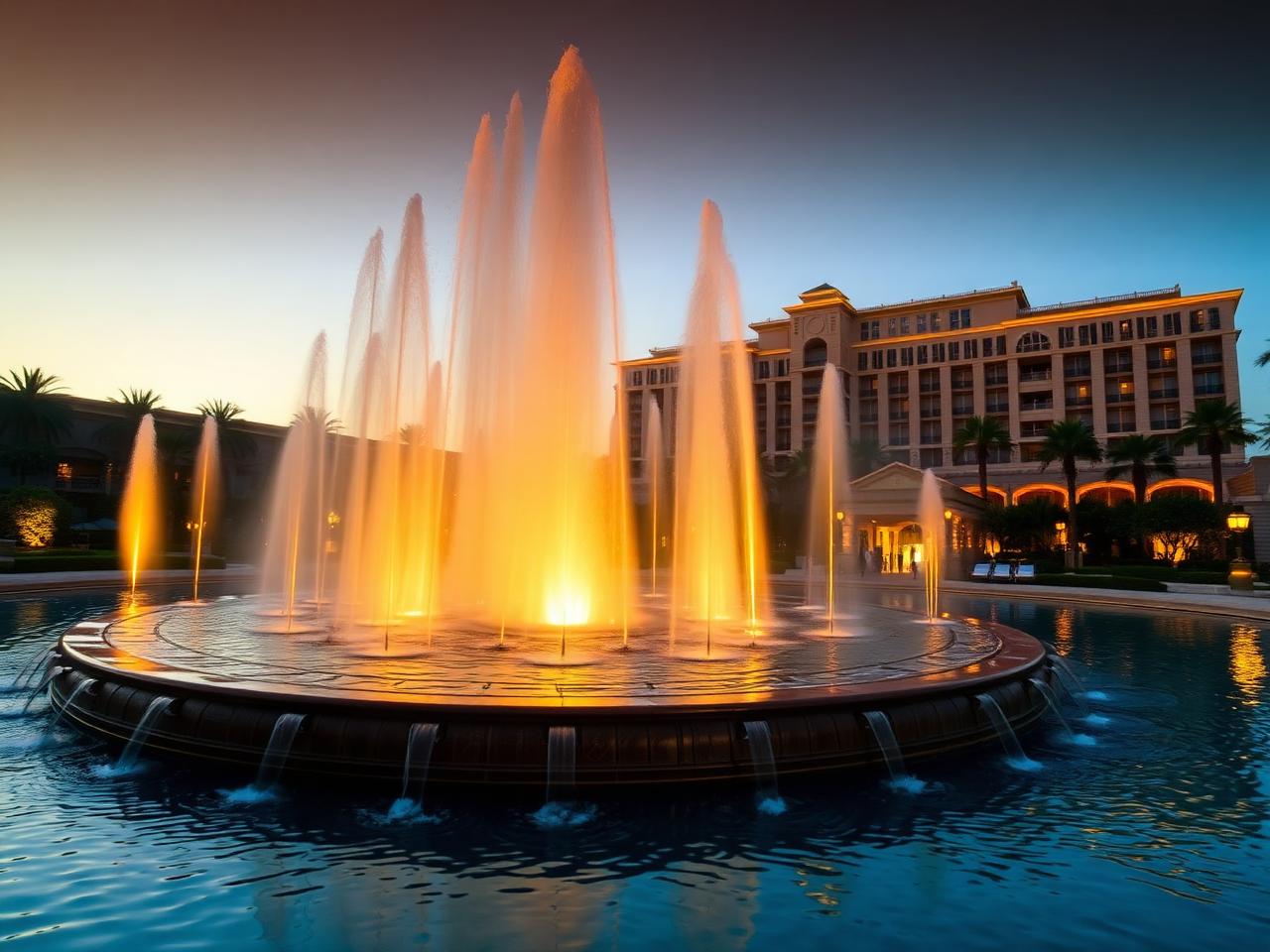 Riverside Resort Arrival Fountain